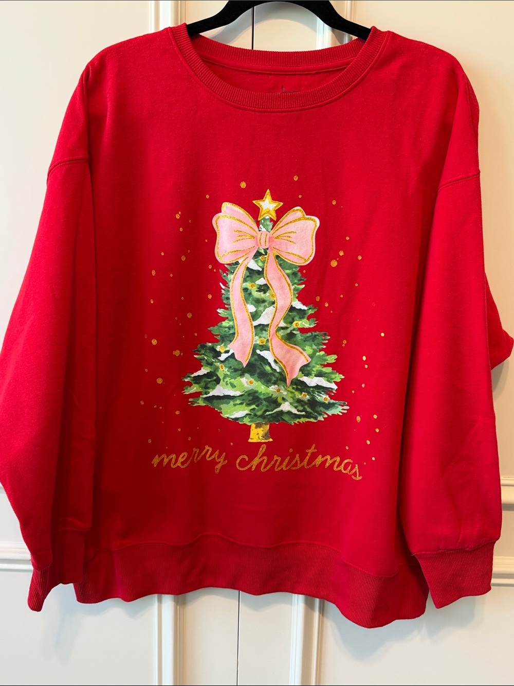 Red Christmas Tree Sweatshirt - Unbranded Holiday Sweater